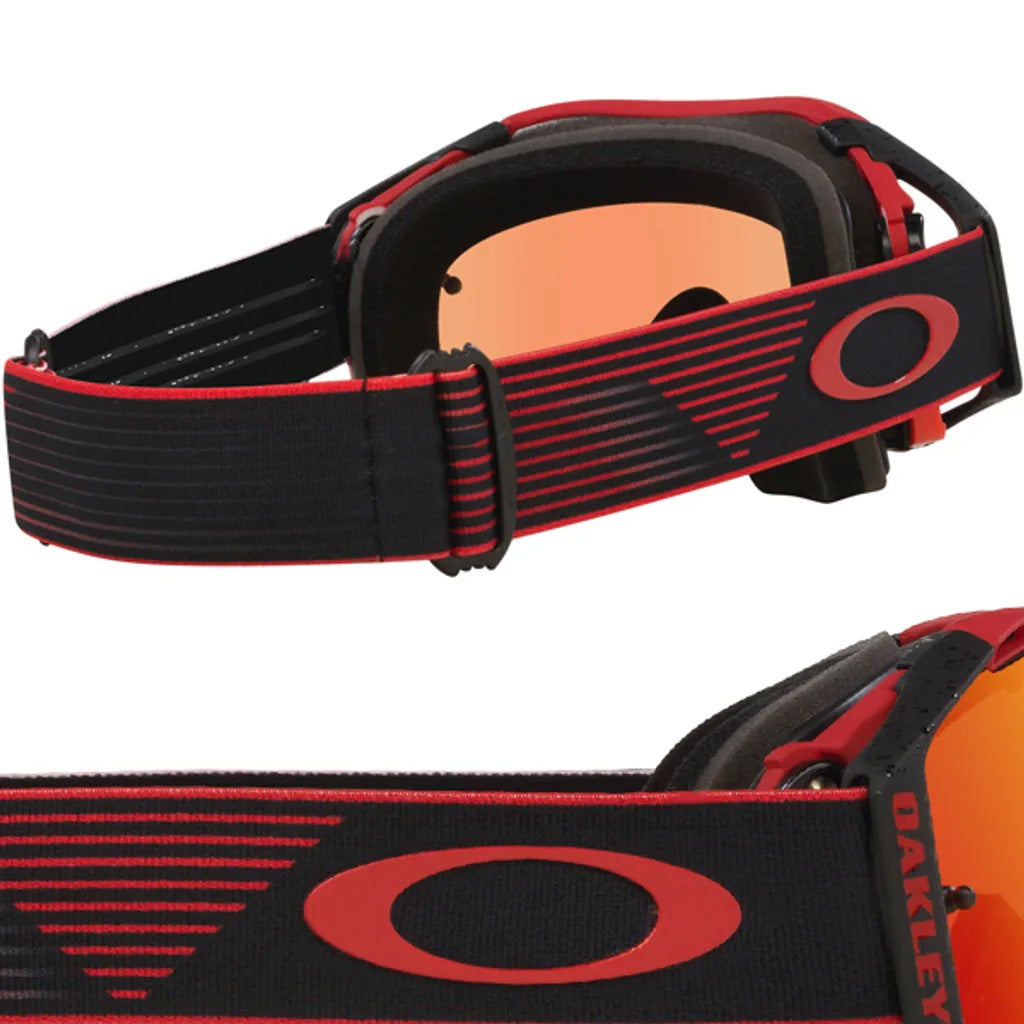 OAKLEY AIRBRAKE MX SELF MASTERY COLLECTION RED/IRIDIUM, PRIZM MX TORCH IRIDIUM LENS