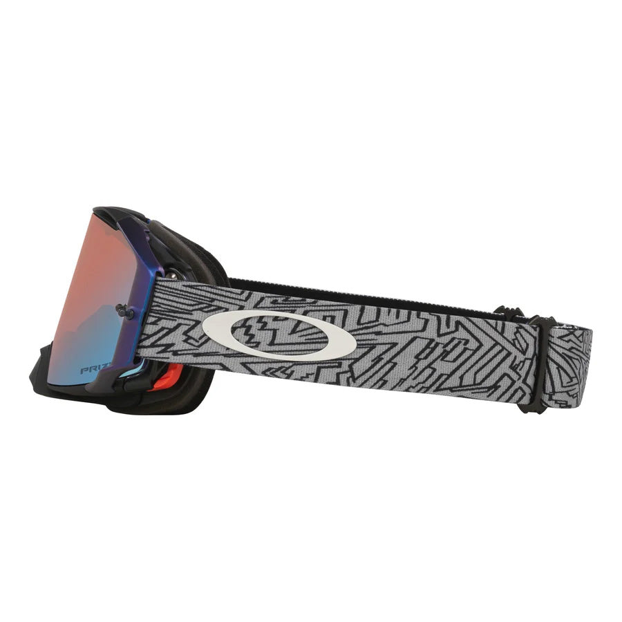 OAKLEY AIRBRAKE MX SELF MASTERY COLLECTION GREY/BLUE, PRIZM MX SAPPHIRE LENS