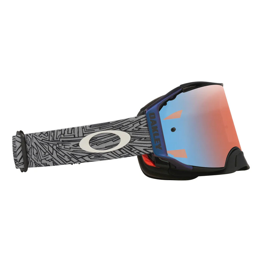 OAKLEY AIRBRAKE MX SELF MASTERY COLLECTION GREY/BLUE, PRIZM MX SAPPHIRE LENS