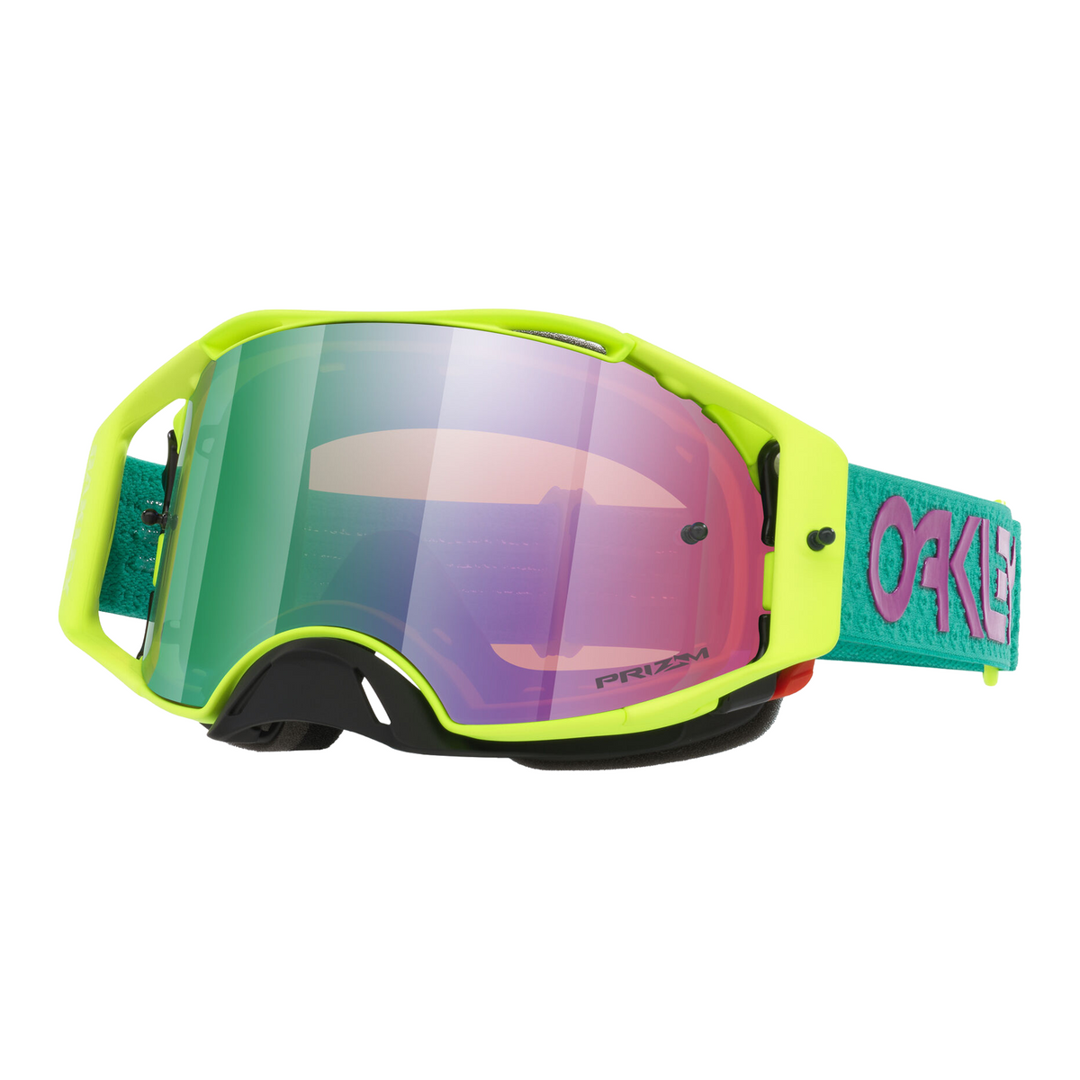 OAKLEY AIRBRAKE MX GOGGLE CELESTE B1B OO7046-I2 PRIZM MX JADE IRIDIUM