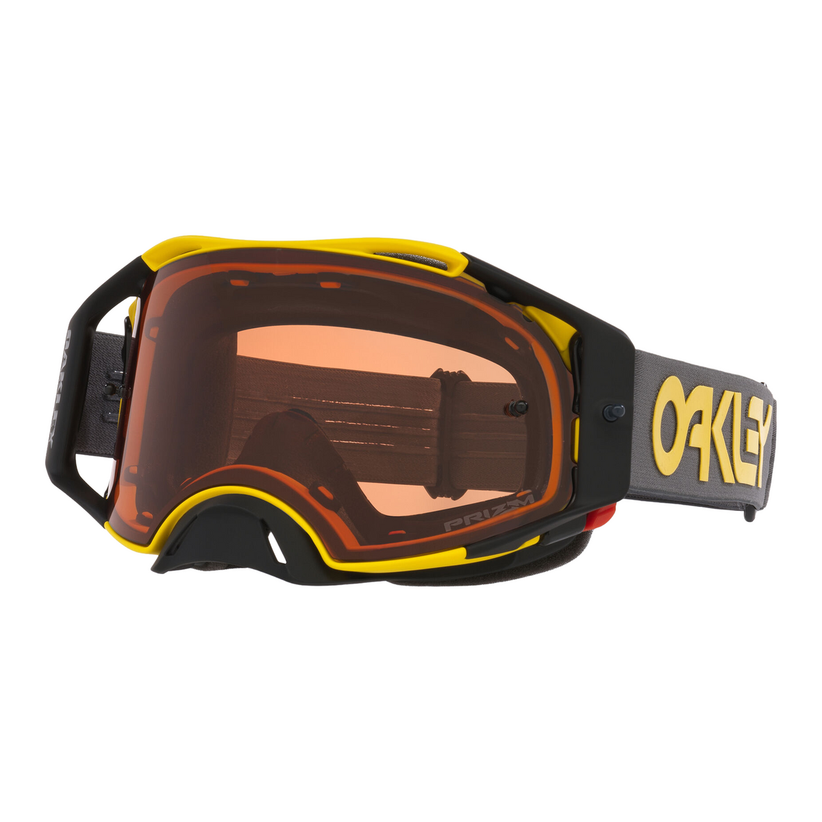 OAKLEY AIRBRAKE MX GOGGLE YELLOW PRIZM MX BRONZE OO7046-I4