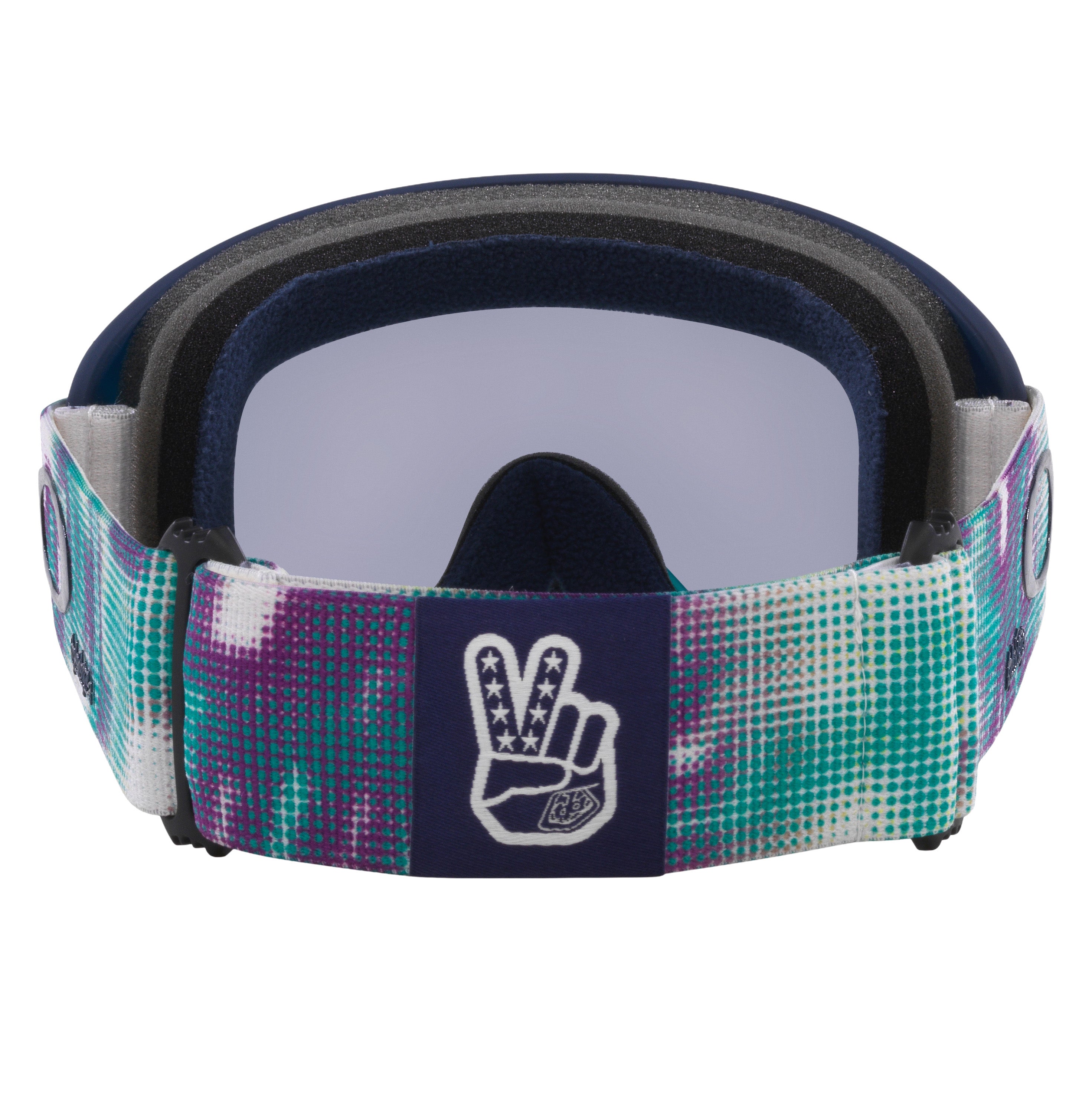 OAKLEY O-FRAME 2.0 PRO MX TROY LEE DESIGN PIXEL WHITE/LIGHT SMOKE, LIGHT GREY LENS