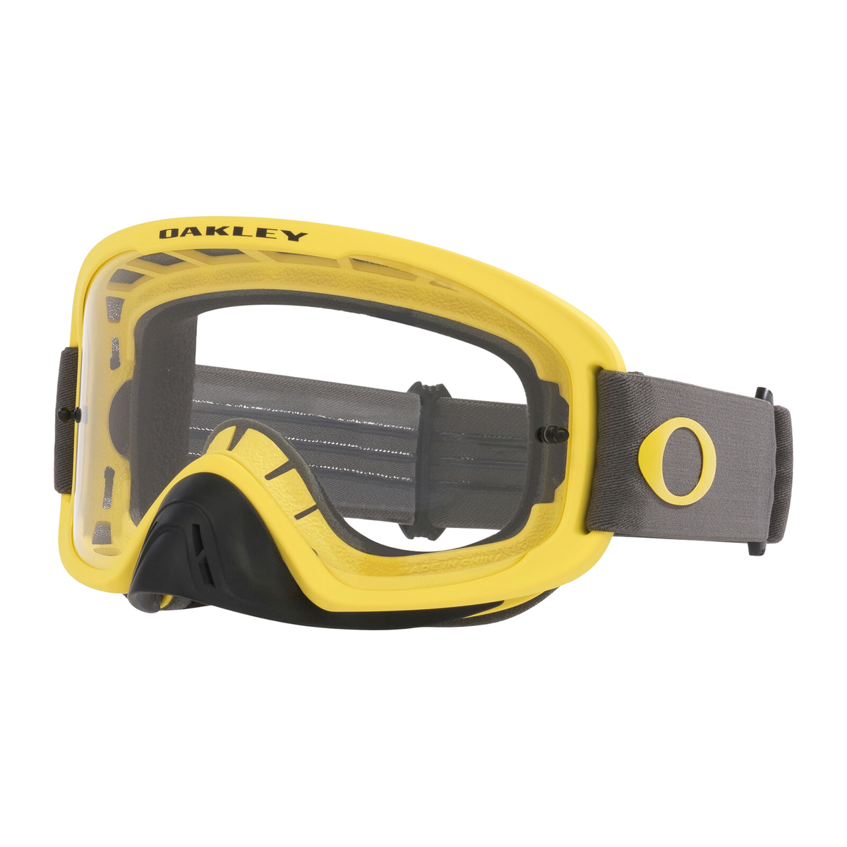 OAKLEY O-FRAME 2.0 PRO MX GOGGLE YELLOW STRAP CLEAR LENS OO7115-73