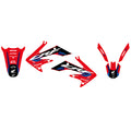 04-09 CRF250 DREAM 5 GRAPHIC, BLACKBIRD DECAL KIT 2135AB, 04-19 CRF250X