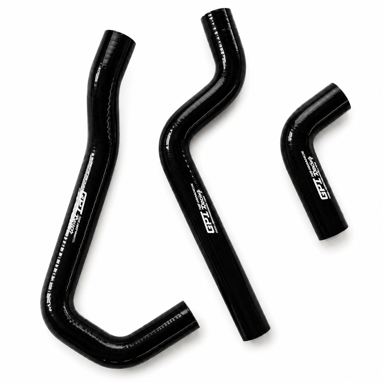 RADIATOR HOSE KIT 3pcs BLACK 02-08 KTM SX65 SILICONE 46135026000 46135027000