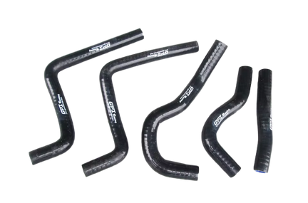 RADIATOR HOSE KIT 5pcs BLACK 03-04 HONDA CR125  SILICONE 19061-KSR-J00