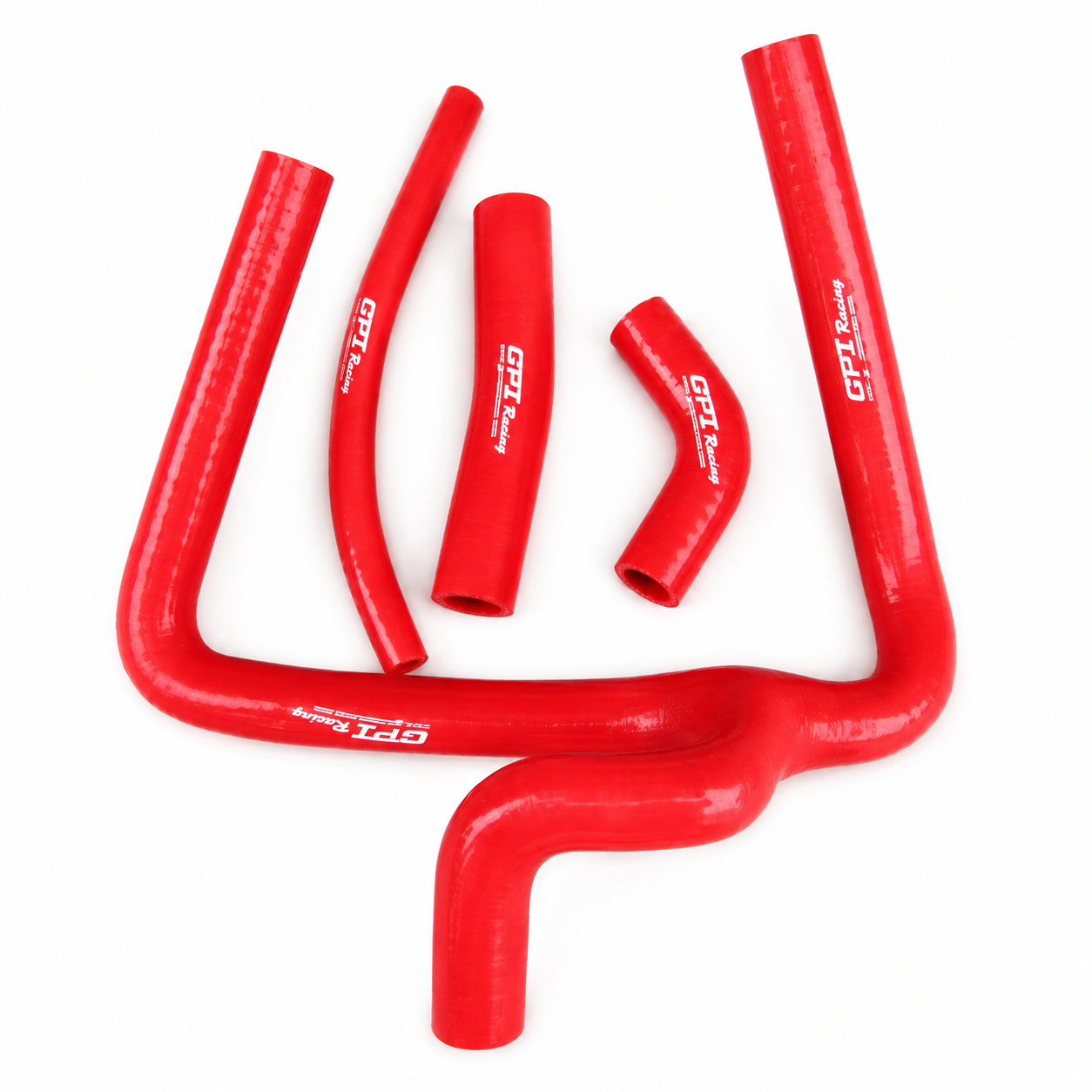 RADIATOR HOSE Y KIT 4pcs RED 02-08 HONDA CR250R SILICONE