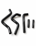 RADIATOR HOSE KIT 5pcs BLACK KAWASAKI KX125 94-02 SILICONE 39062-1551