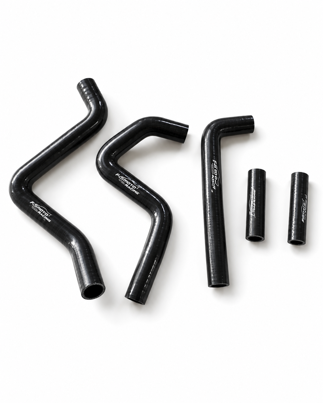 RADIATOR HOSE KIT 5pcs BLACK KAWASAKI KX125 94-02 SILICONE 39062-1551