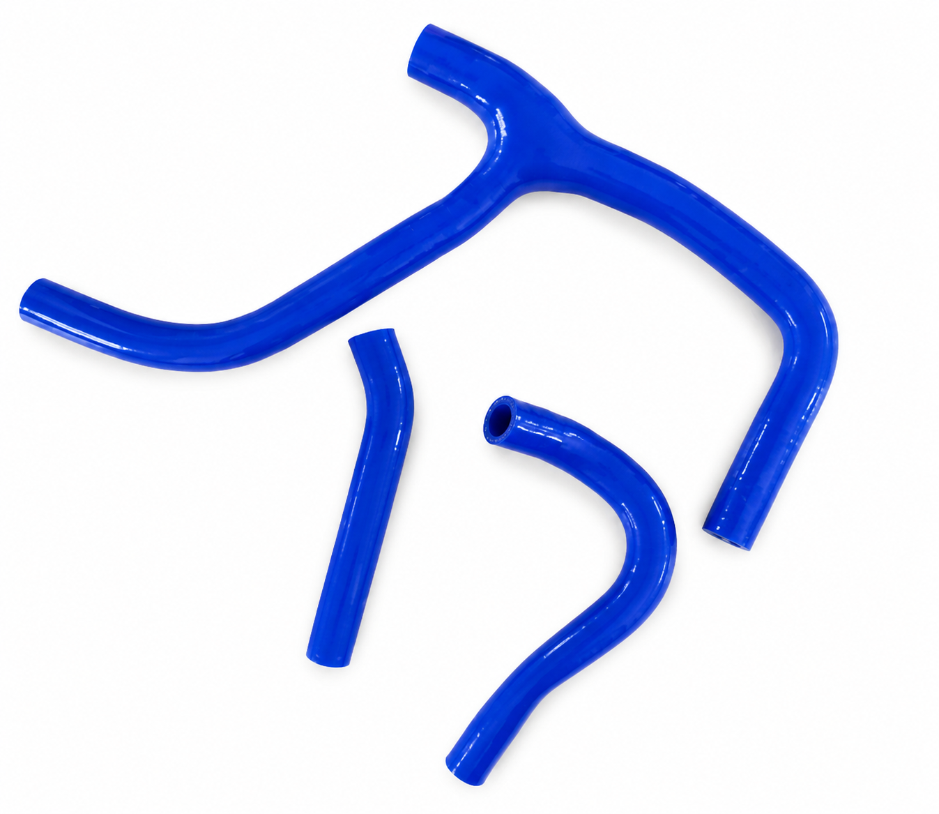 RADIATOR HOSE Y KIT 3pcs BLUE 14-16 HONDA CRF250R SILICONE 19069-MEN-A30