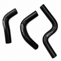 RADIATOR HOSE KIT 3pcs BLACK 14-26 KAWASAKI KX85 KX100 SILICONE 39062-0646