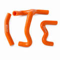 RADIATOR HOSE Y KIT 3pcs ORANGE 13-17 KTM SX50 SILICONE