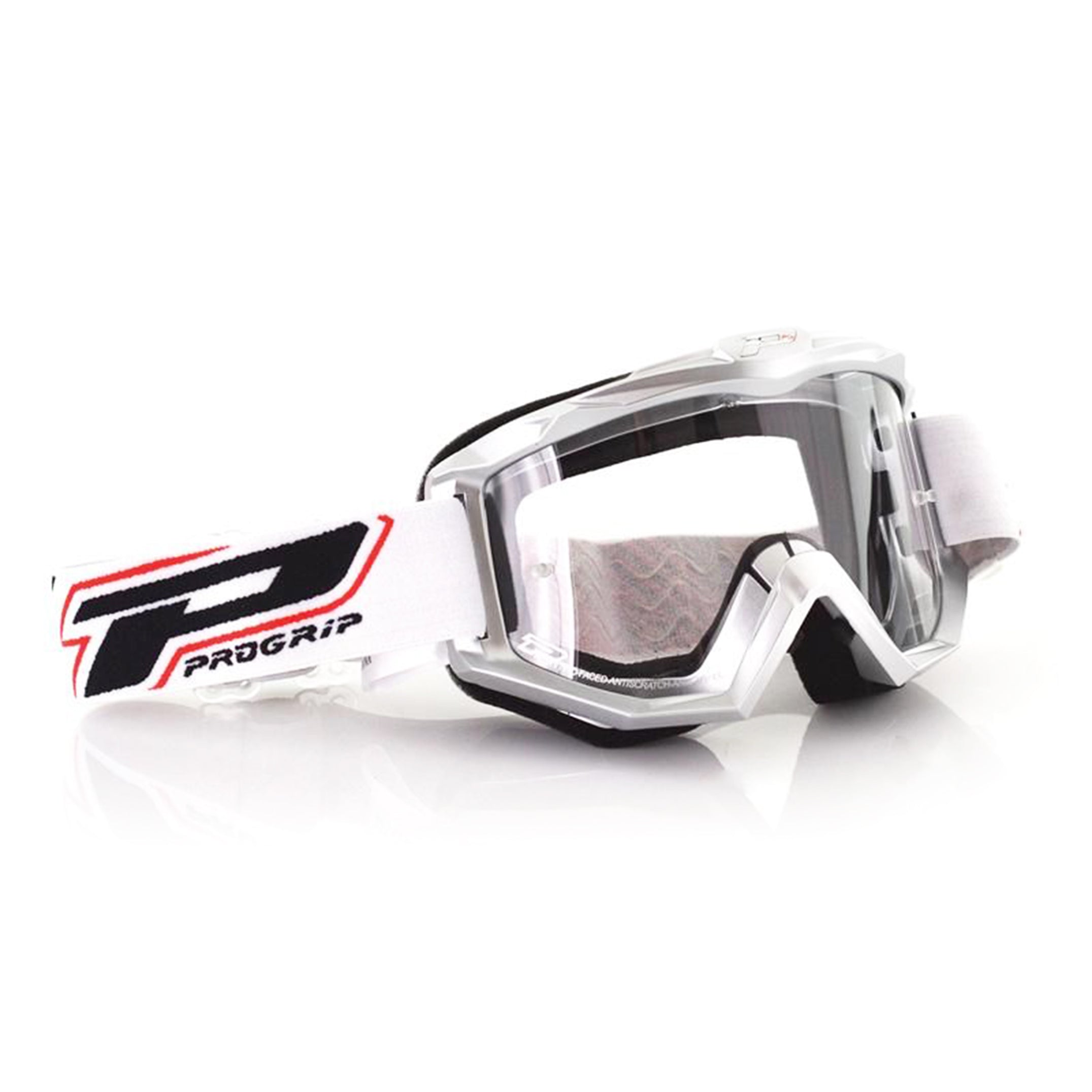 PROGRIP ATZAKI GOGGLE SILVER WITH CLEAR LENS, PG3201 SILVER