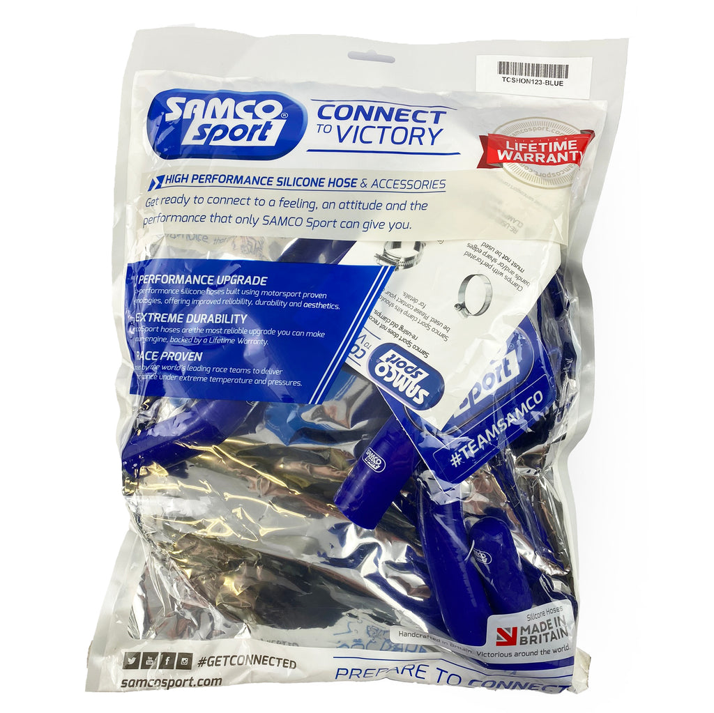 COOLANT HOSE 4 PIECE KIT BLUE 17-20 HONDA 450 CRF R RWE RX SAMCO SPORT HON-123-BU