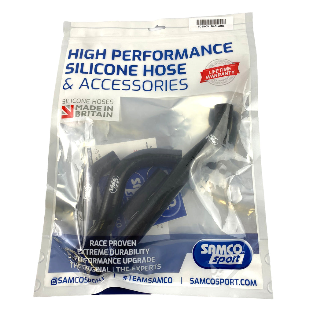 COOLANT HOSE 4 PIECE KIT BLACK 22-26 HONDA 250 CRF R RX SAMCO SPORT HON-126-BK