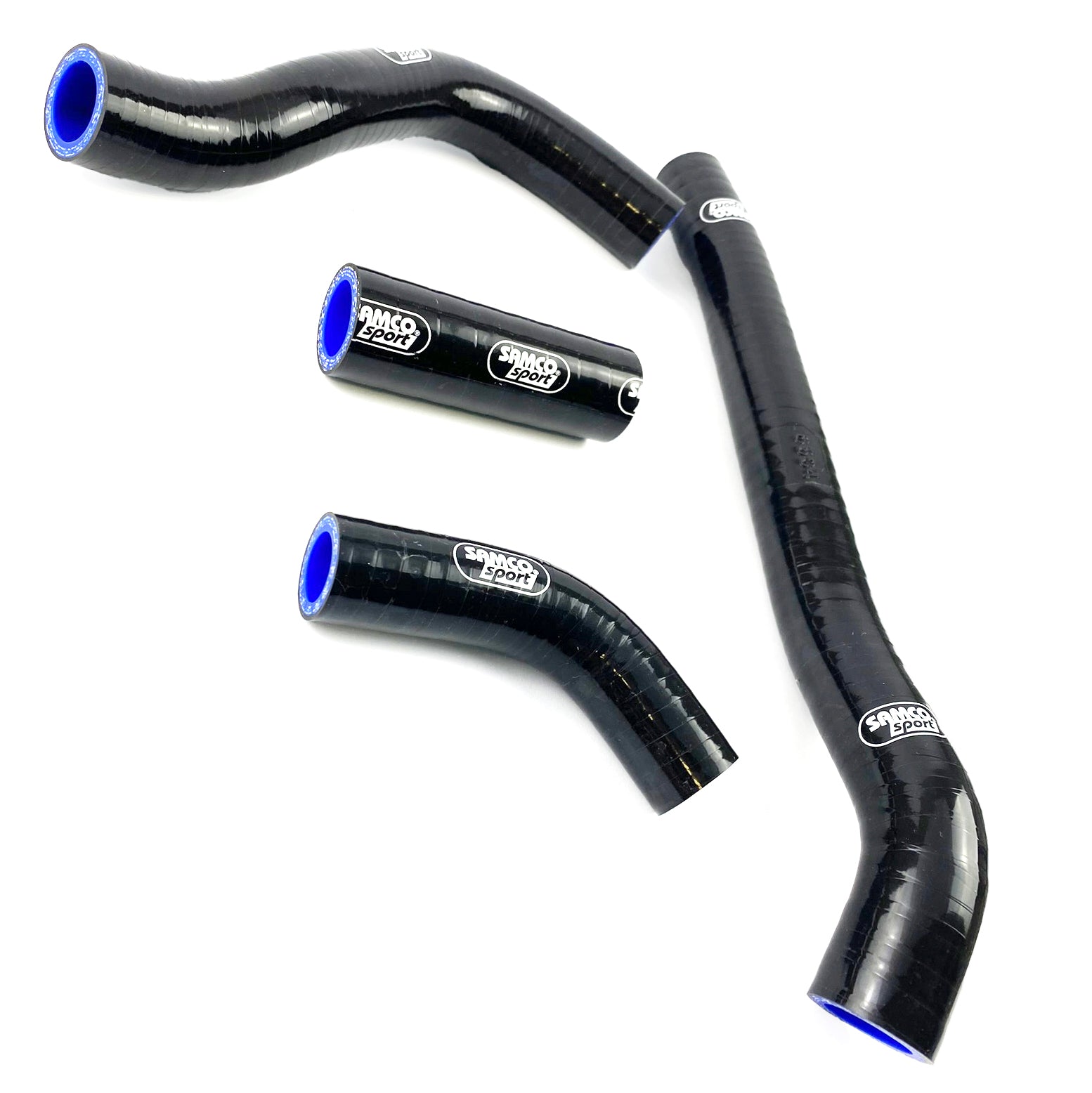 COOLANT HOSE 4 PIECE KIT BLACK 22-26 HONDA 250 CRF R RX SAMCO SPORT HON-126-BK
