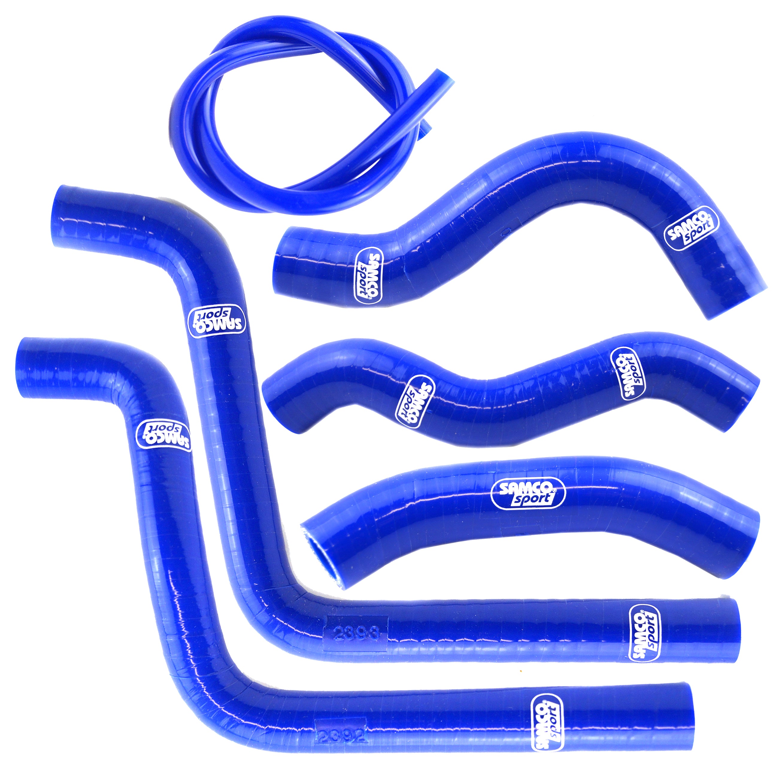 COOLANT HOSE 6 PIECE KIT BLUE 01-02 HONDA 125 CR R SAMCO SPORT HON-29-BU