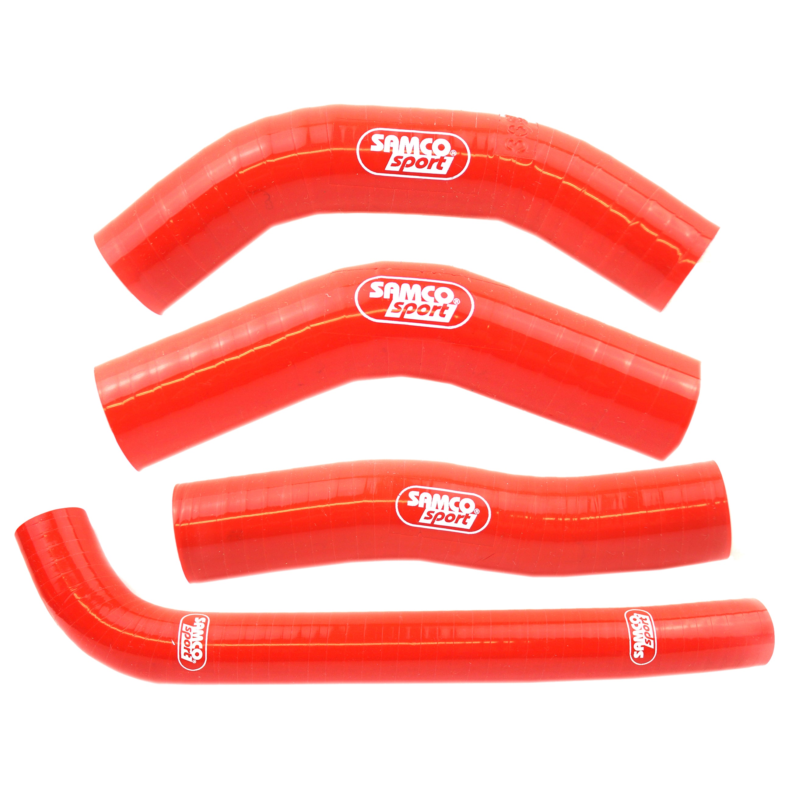 COOLANT HOSE 4 PIECE KIT RED 10-13 HONDA 250 CRF R SAMCO SPORT HON-61-RD