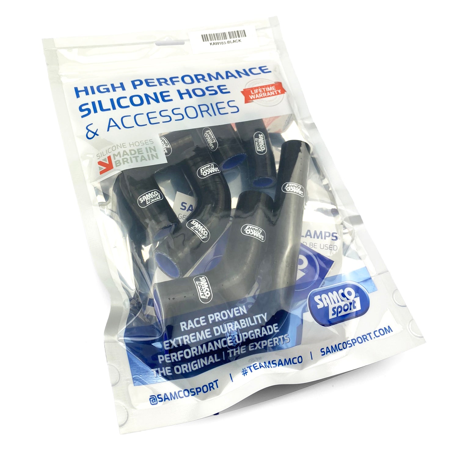 COOLANT HOSE 6 PIECE KIT BLACK 24-26 KAWASAKI 450 KX F OEM DESIGN SAMCO SPORT KAW-103-BK