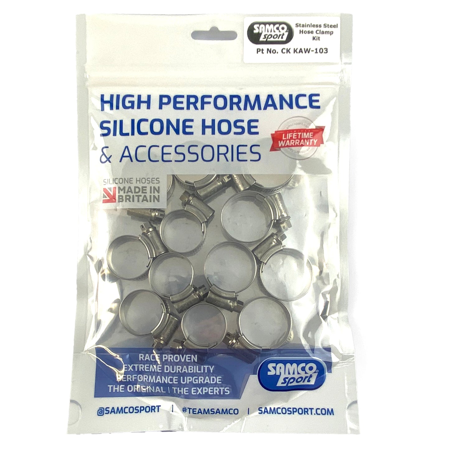 COOLANT HOSE STAINLESS KALE CLAMP KIT 24-26 KAWASAKI 450 KX F SAMCO SPORT CKKAW-103