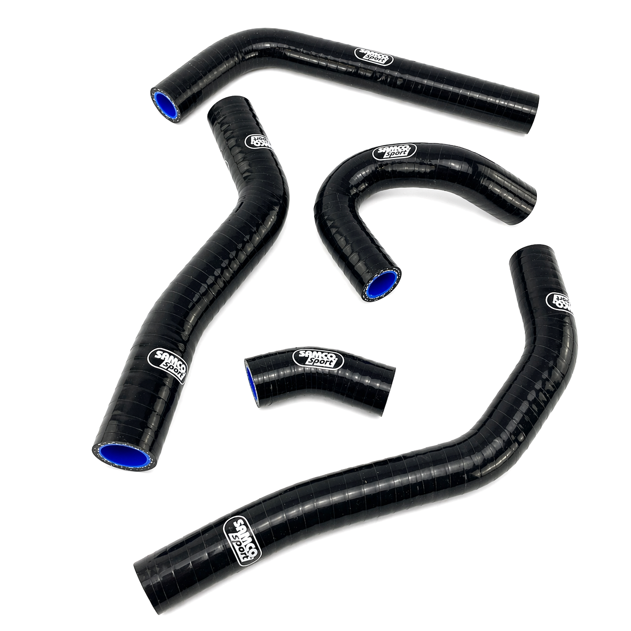 COOLANT HOSE 5 PIECE KIT BLACK 25-26 KAWASAKI 250 KX OEM DESIGN SAMCO SPORT KAW-104-BK