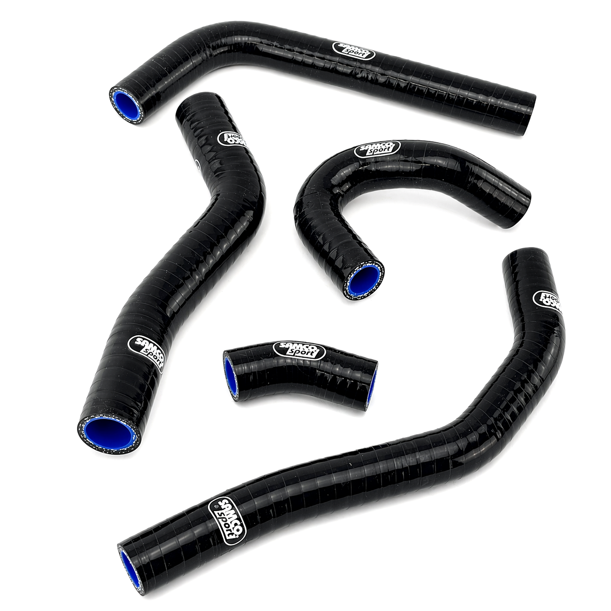 COOLANT HOSE 5 PIECE KIT BLACK 25-26 KAWASAKI 250 KX OEM DESIGN SAMCO SPORT KAW-104-BK