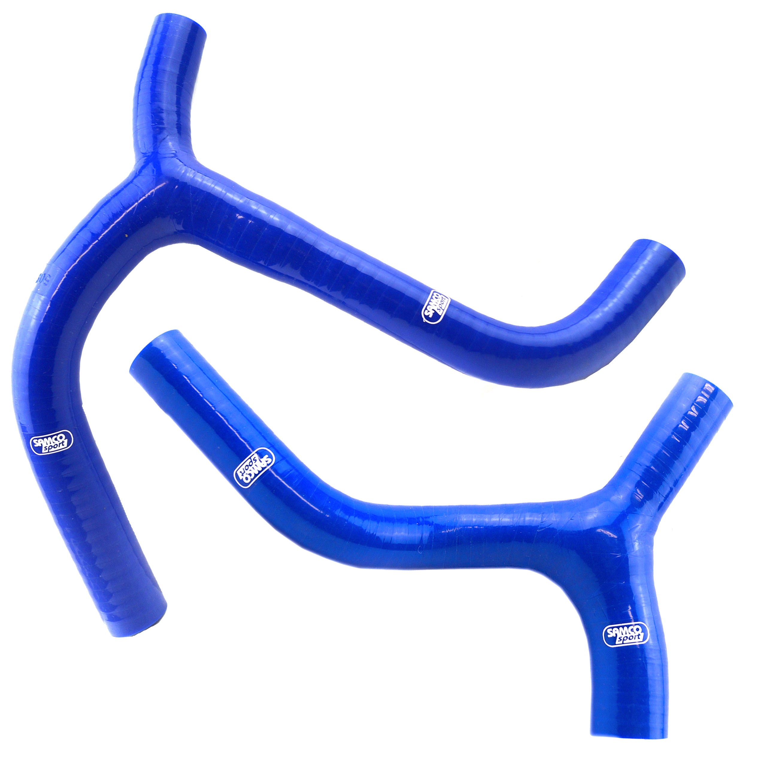 COOLANT HOSE 2 PIECE KIT BLUE 16-18 KAWASAKI 450 KX F 'Y' RACE DESIGN SAMCO KAW-73-BU
