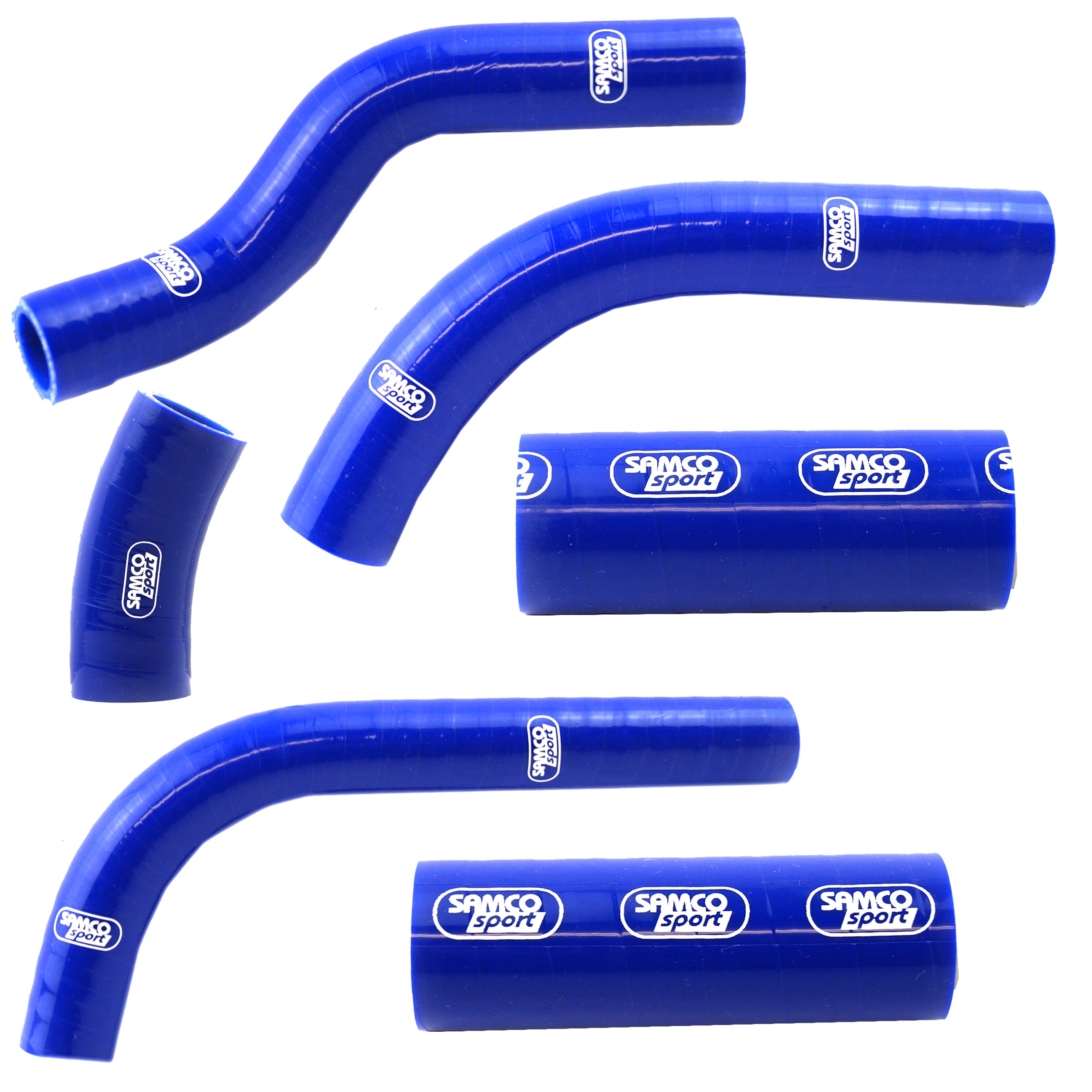 COOLANT HOSE 6 PIECE KIT BLUE 16-18 KAWASAKI 450 KX F OEM DESIGN SAMCO SPORT KAW-74-BU