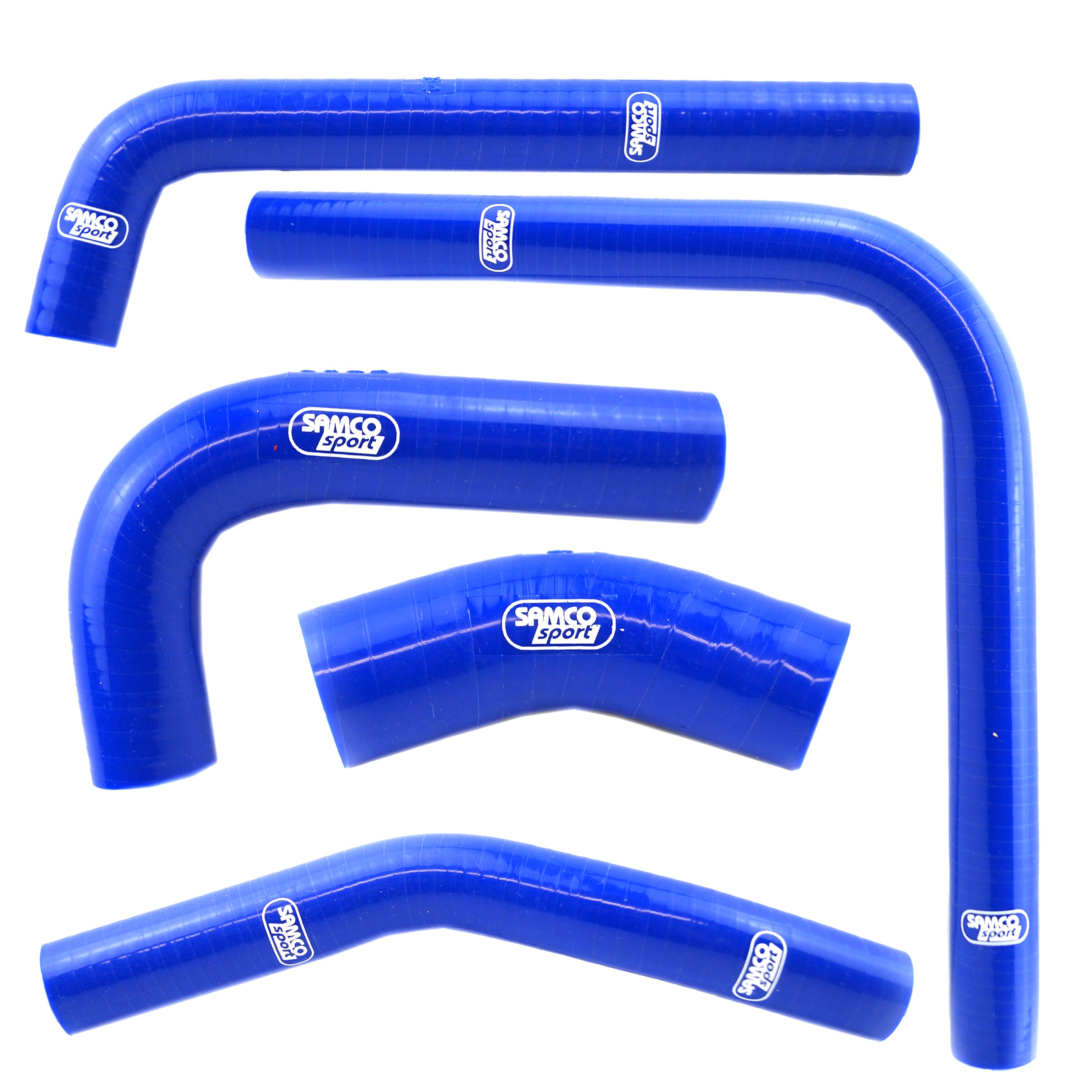 COOLANT HOSE 5 PIECE KIT BLUE 20 KAWASAKI KX 250 F OEM DESIGN SAMCO SPORT KAW-95-BU