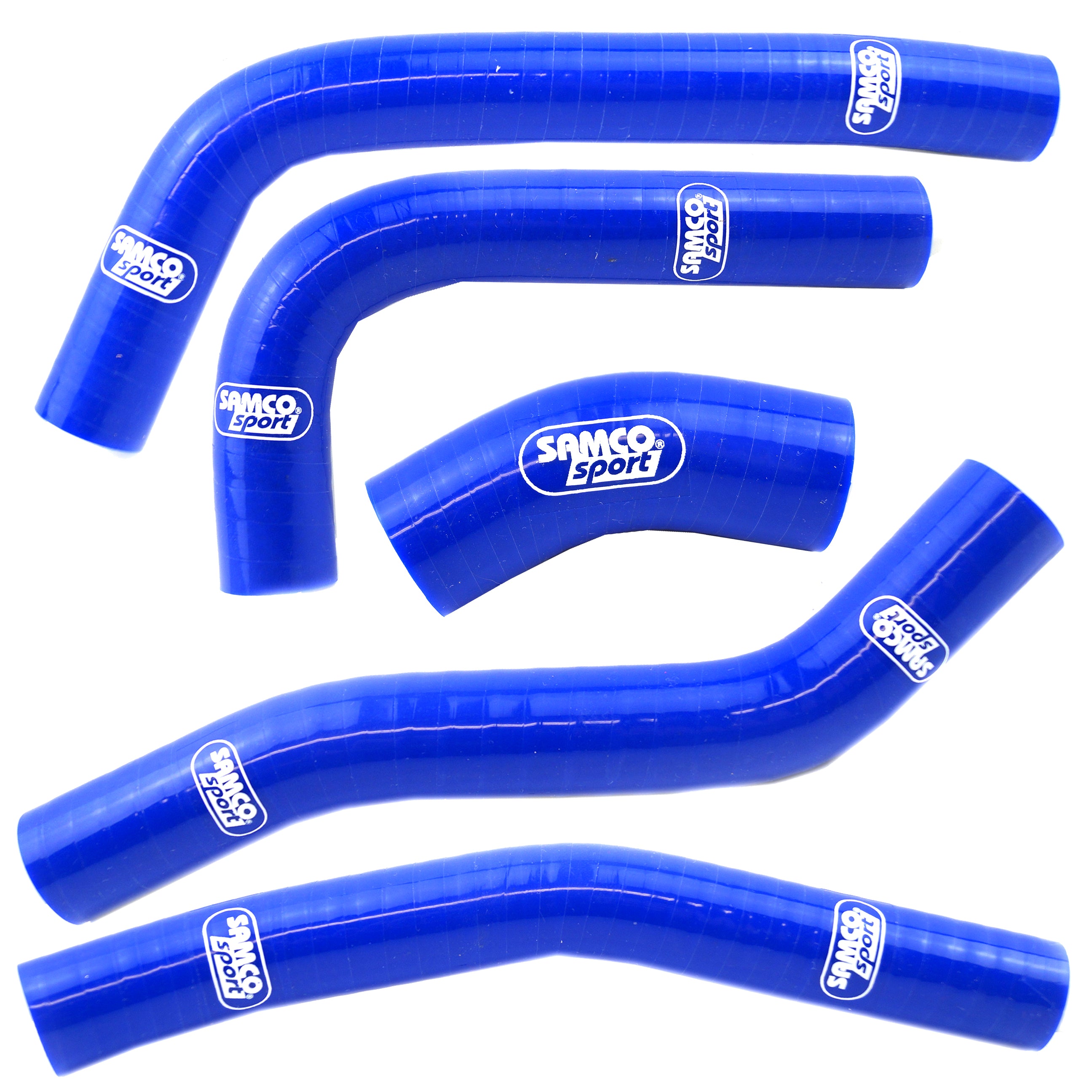 COOLANT HOSE 5 PIECE KIT BLUE 21-24 KAWASAKI 250 KX OEM DESIGN SAMCO SPORT KAW-98-BU