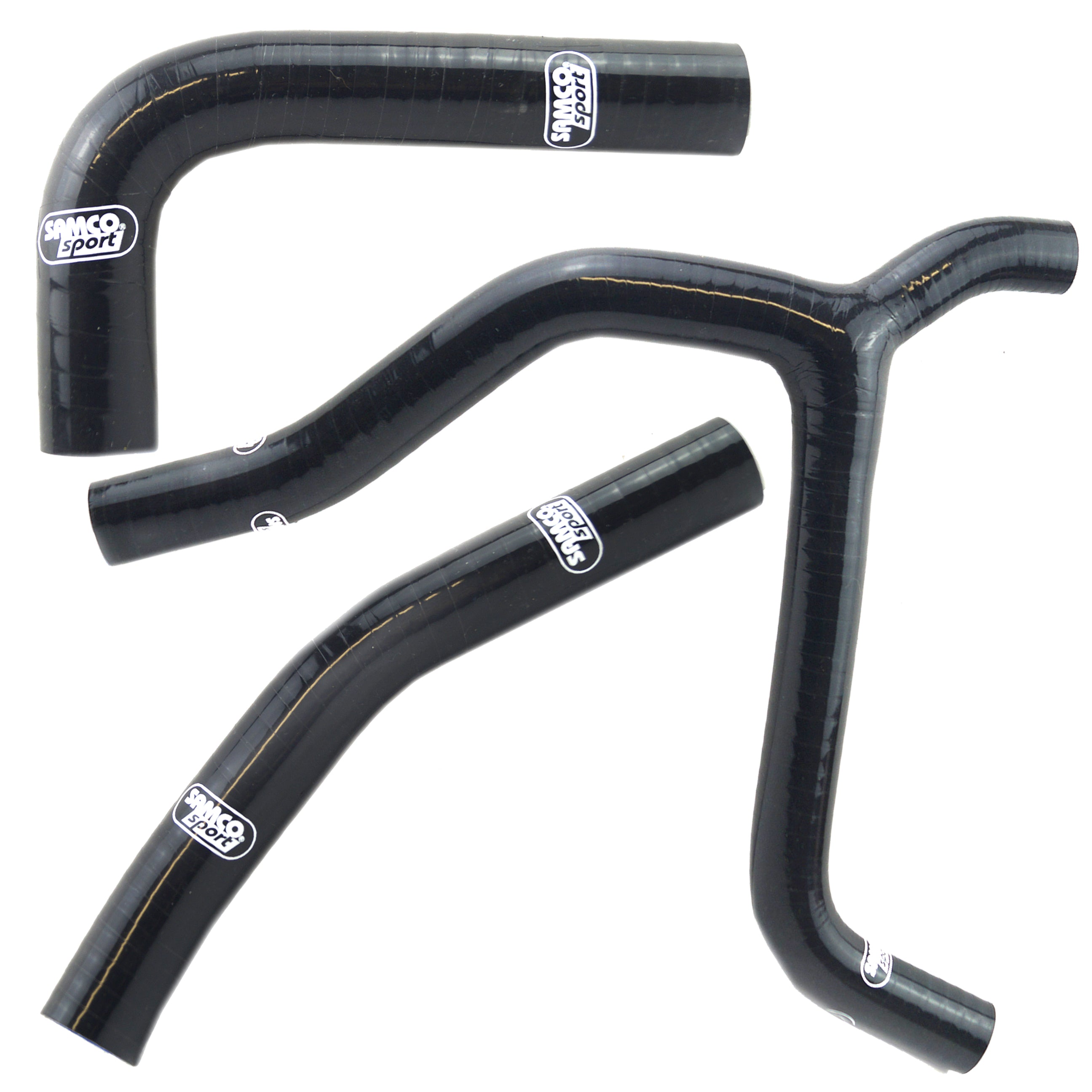 COOLANT HOSE 3 PIECE KIT BLACK 21-24 KAWASAKI 250 KX SAMCO SPORT KAW-99-BK