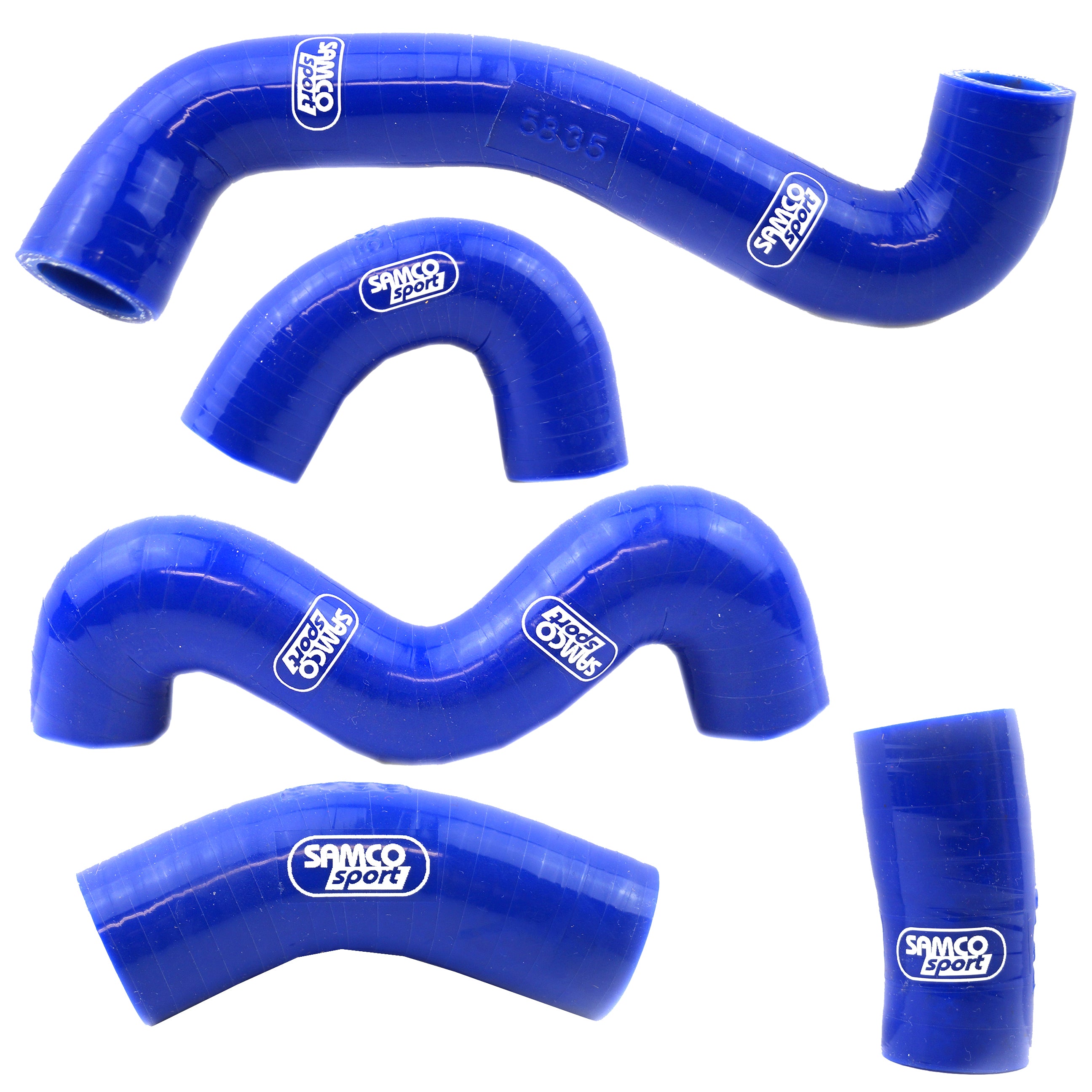 COOLANT HOSE 5 PIECE KIT BLUE 18-23 HUSQ KTM 50 TC SX MINI OEM DESIGN SAMCO KTM-103-BU