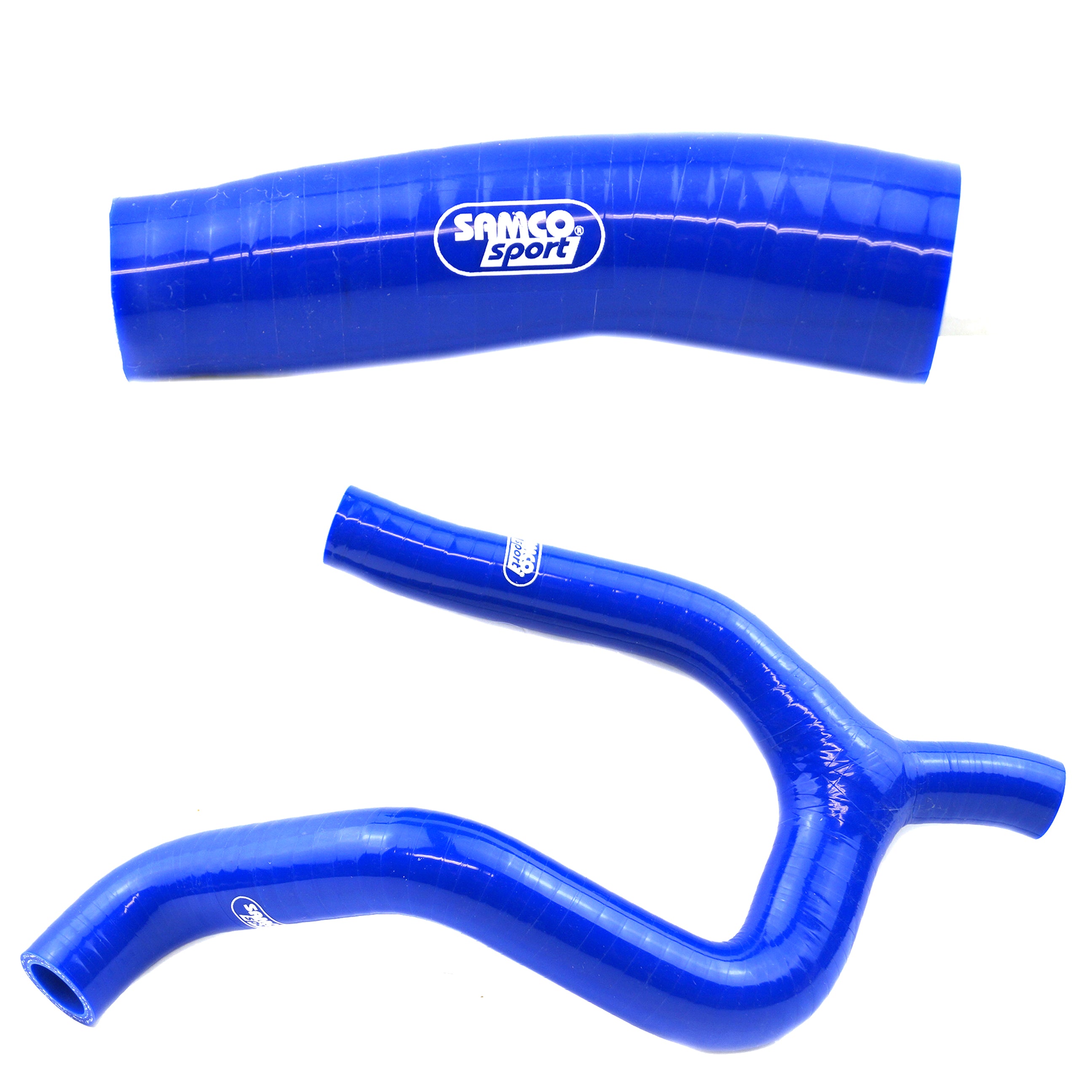 COOLANT HOSE 2 PIECE KIT BLUE 19-23 KTM HUSQ GAS 250 350 'Y' RACE DESIGN SAMCO KTM-106-BU