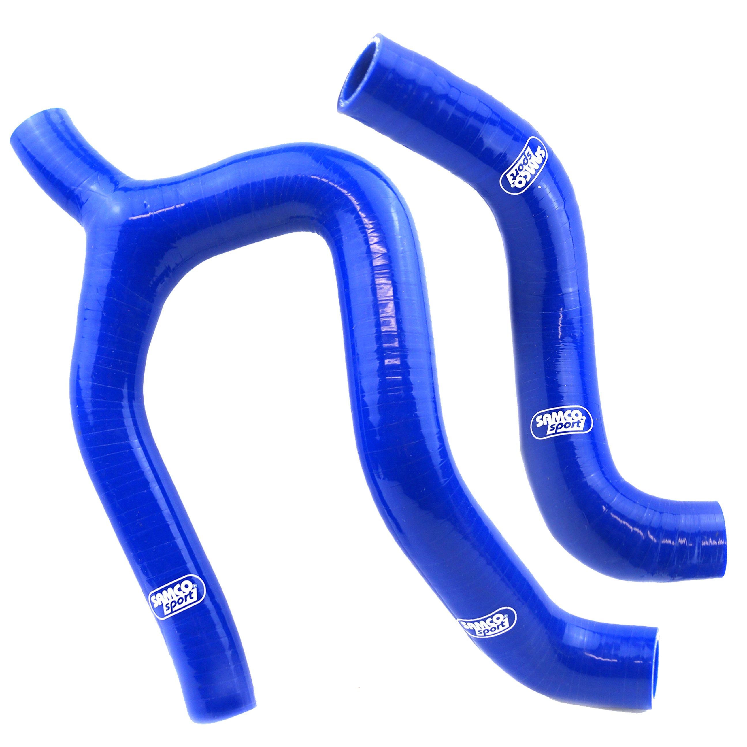 COOLANT HOSE 2 PIECE KIT BLUE 19-23 GAS HUSQ KTM 350 THERMOSTAT BYPASS SAMCO KTM-110-BU