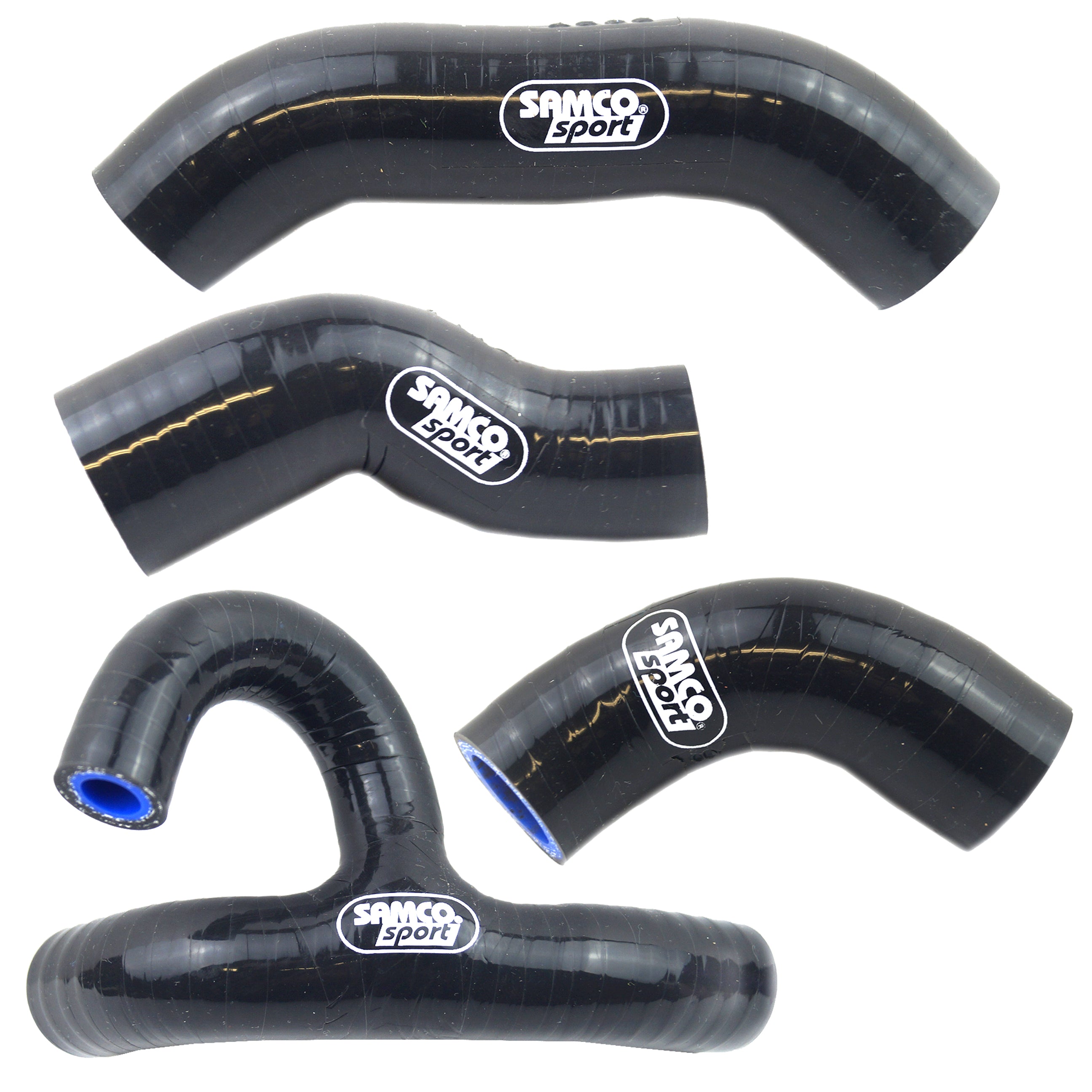 COOLANT HOSE 4 PIECE KIT BLACK 20-23 KTM HUSQ 450 500 501 OEM DESIGN SAMCO KTM-117-BK