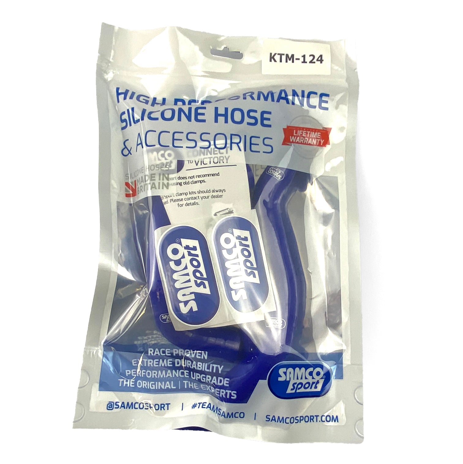 COOLANT HOSE 4 PIECE KIT BLUE 20-24 KTM 390 ADVENTURE RC SAMCO SPORT KTM-124-BU