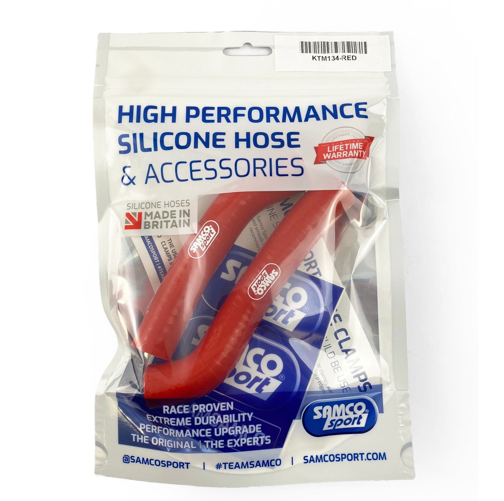 COOLANT HOSE 2 PIECE KIT RED 24-25 GAS GAS HUSQVARNA KTM 50 SAMCO SPORT KTM-134-RD