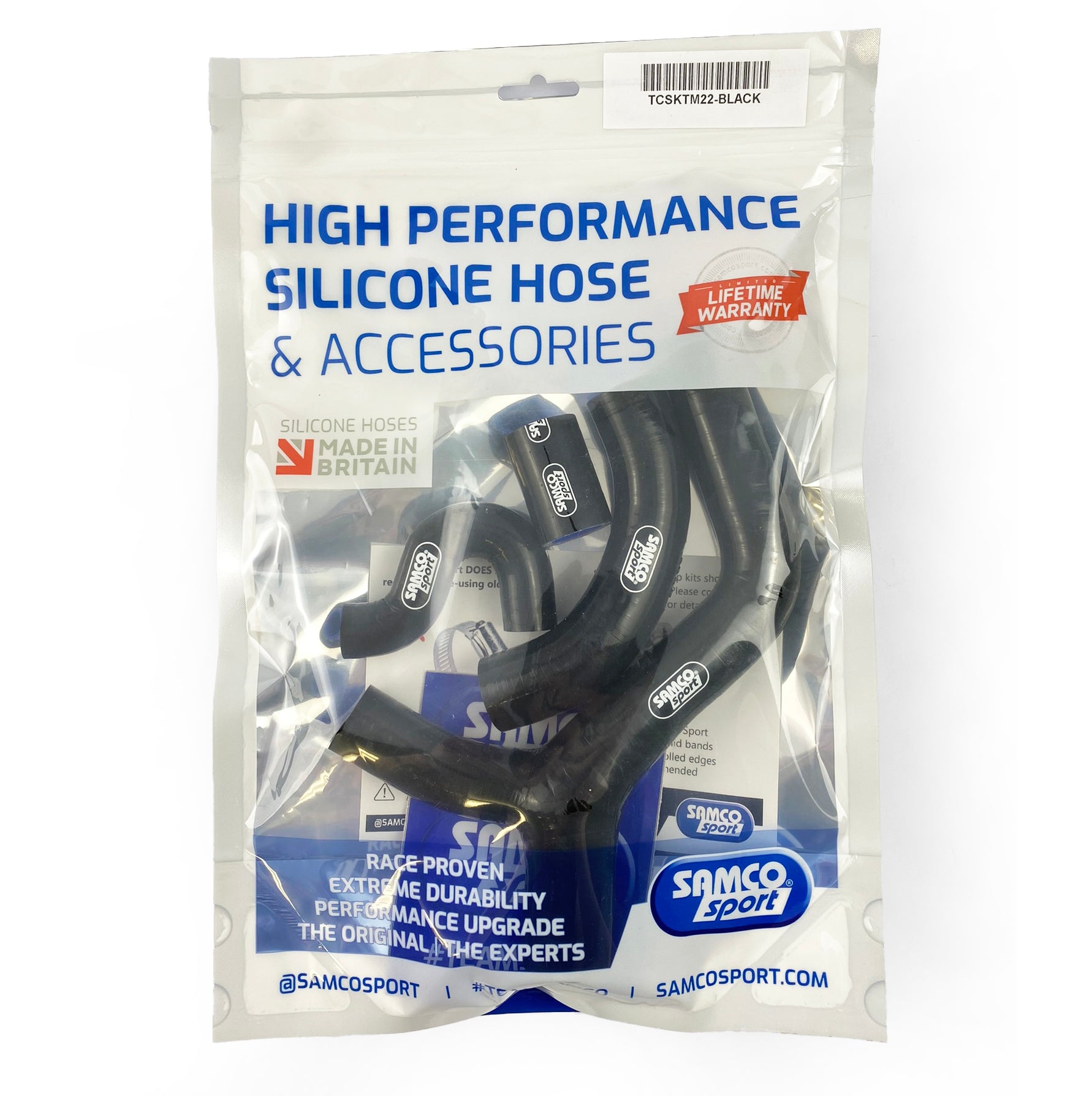 COOLANT HOSE 4 PIECE KIT BLACK 08-11 KTM 400 450 530 EXC XC-W F R SAMCO SPORT KTM-22-BK