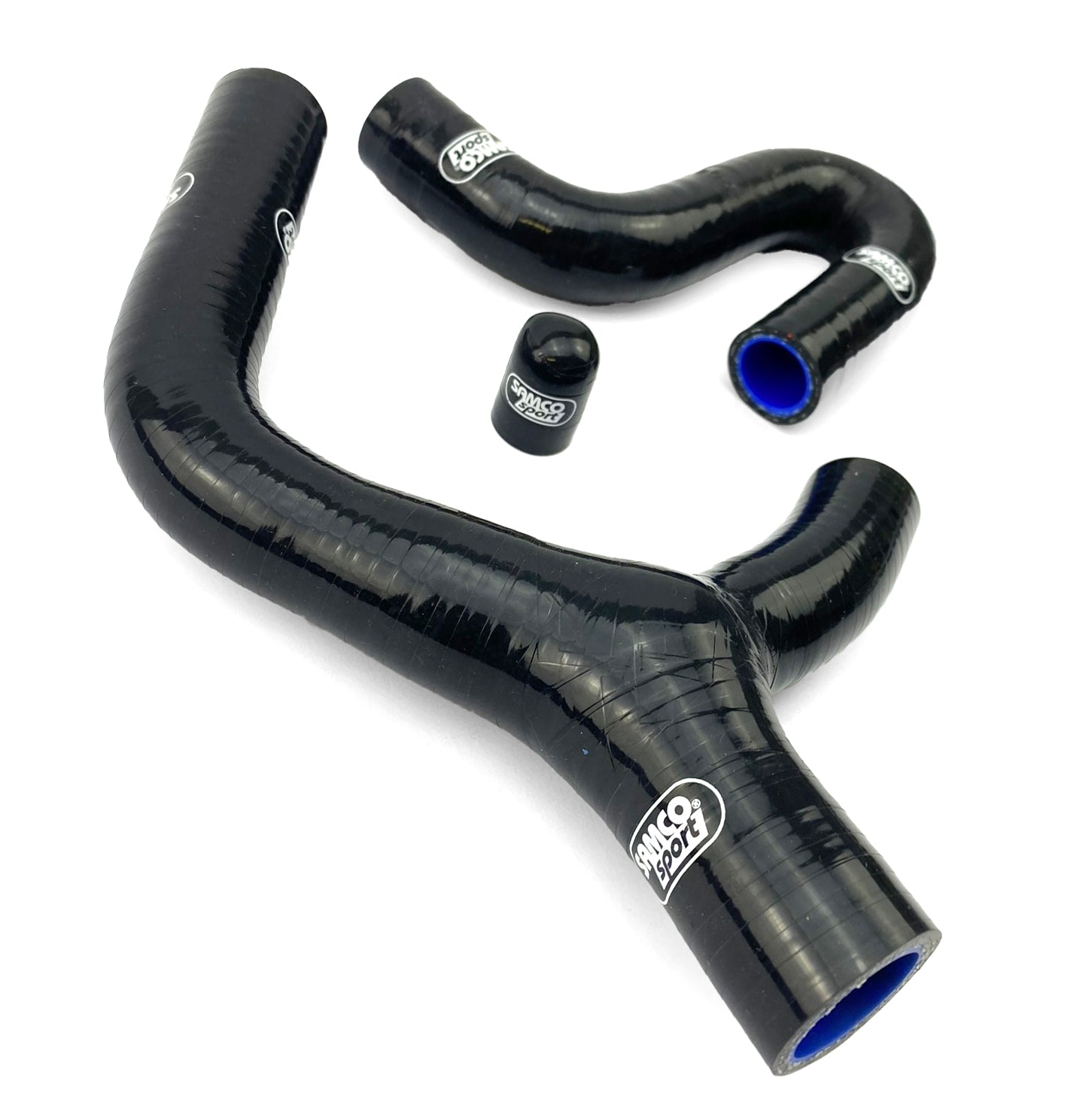 COOLANT HOSE 3 PIECE KIT BLACK 08-11 KTM 400 450 530 EXC F R XC-W THERMO BYPASS SAMCO KTM-23-BK