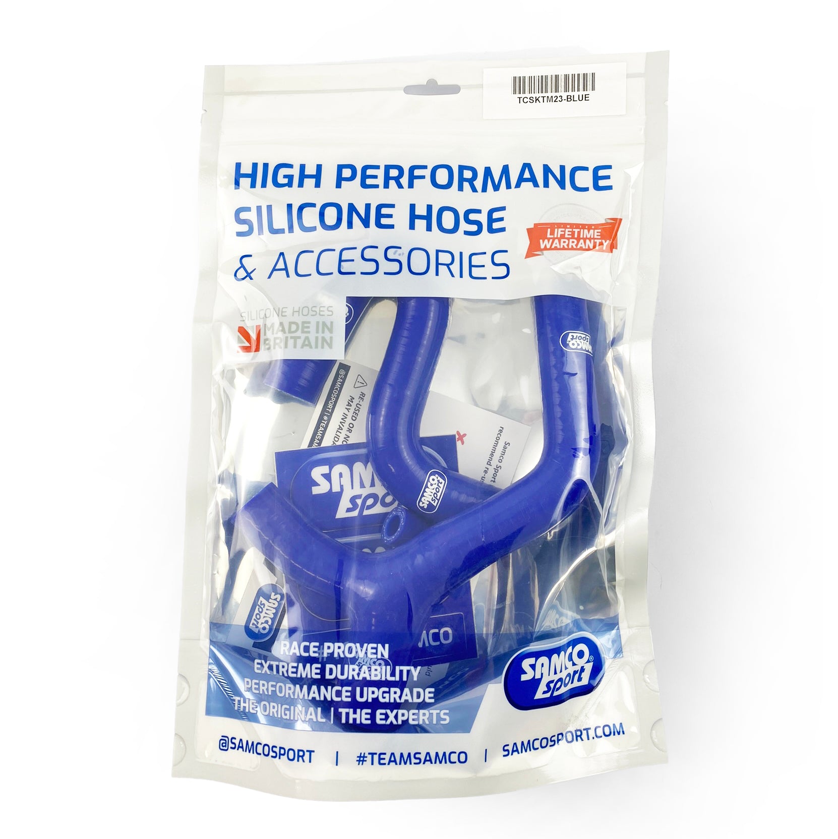 COOLANT HOSE 3 PIECE KIT BLUE 08-11 KTM 400 450 530 EXC XC-W F R THERMO BYPASS SAMCO KTM-23-BU