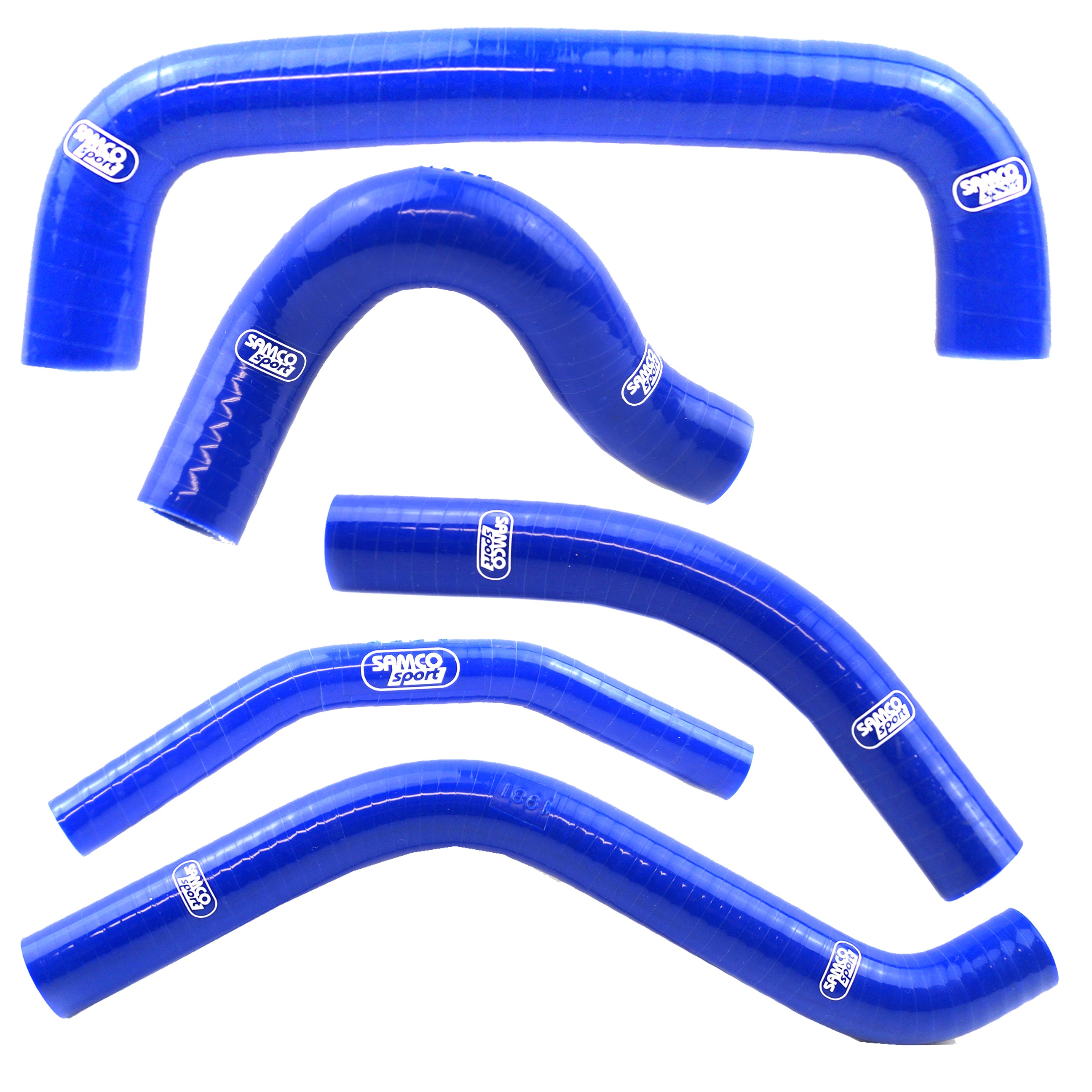 COOLANT HOSE 5 PIECE KIT BLUE 04-05 SUZUKI 450 RM Z SAMCO SPORT SUZ-16-BU