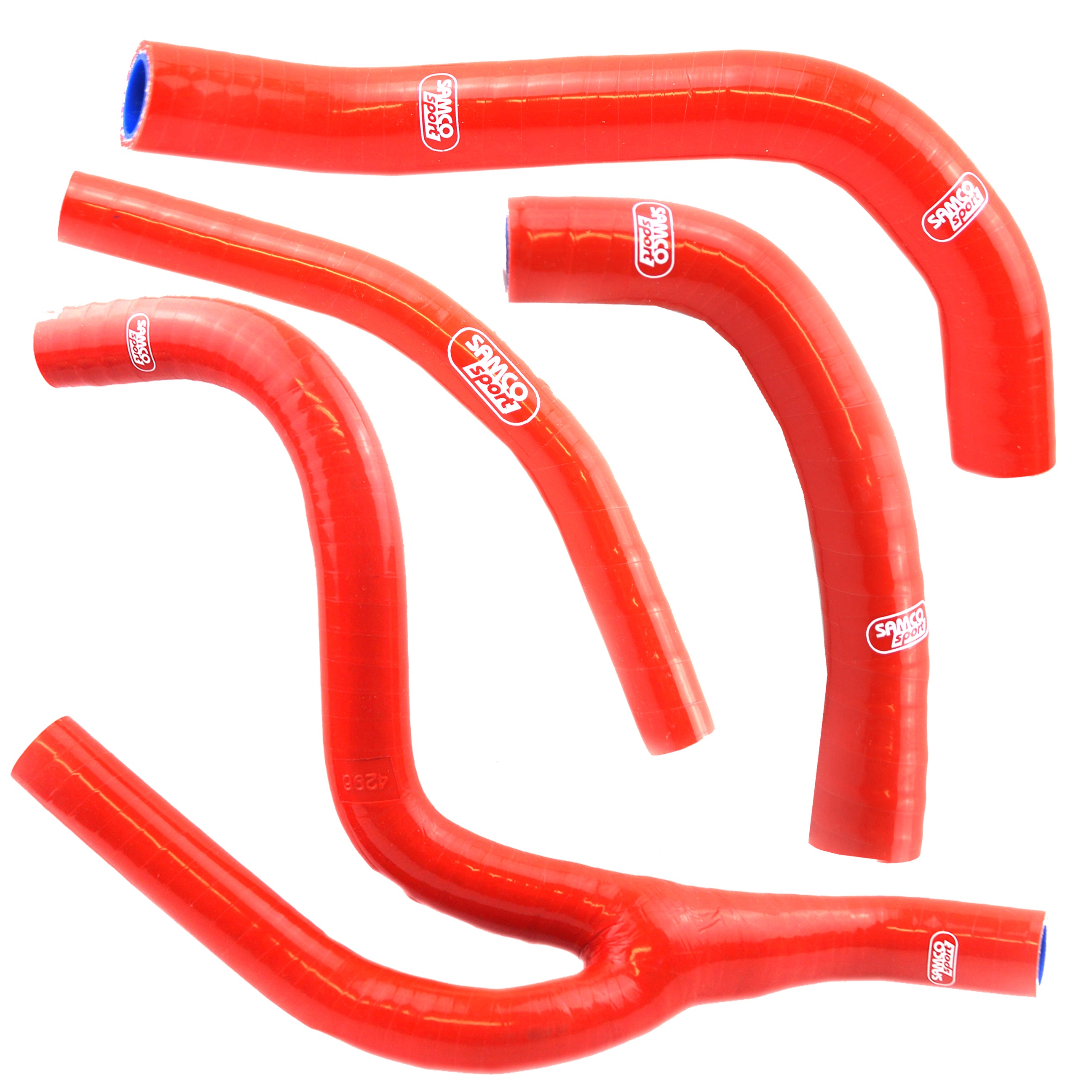 COOLANT HOSE 4 PIECE KIT RED 13-18 SUZUKI 250 RM Z 'Y' RACE DESIGN SAMCO SPORT SUZ-47-RD