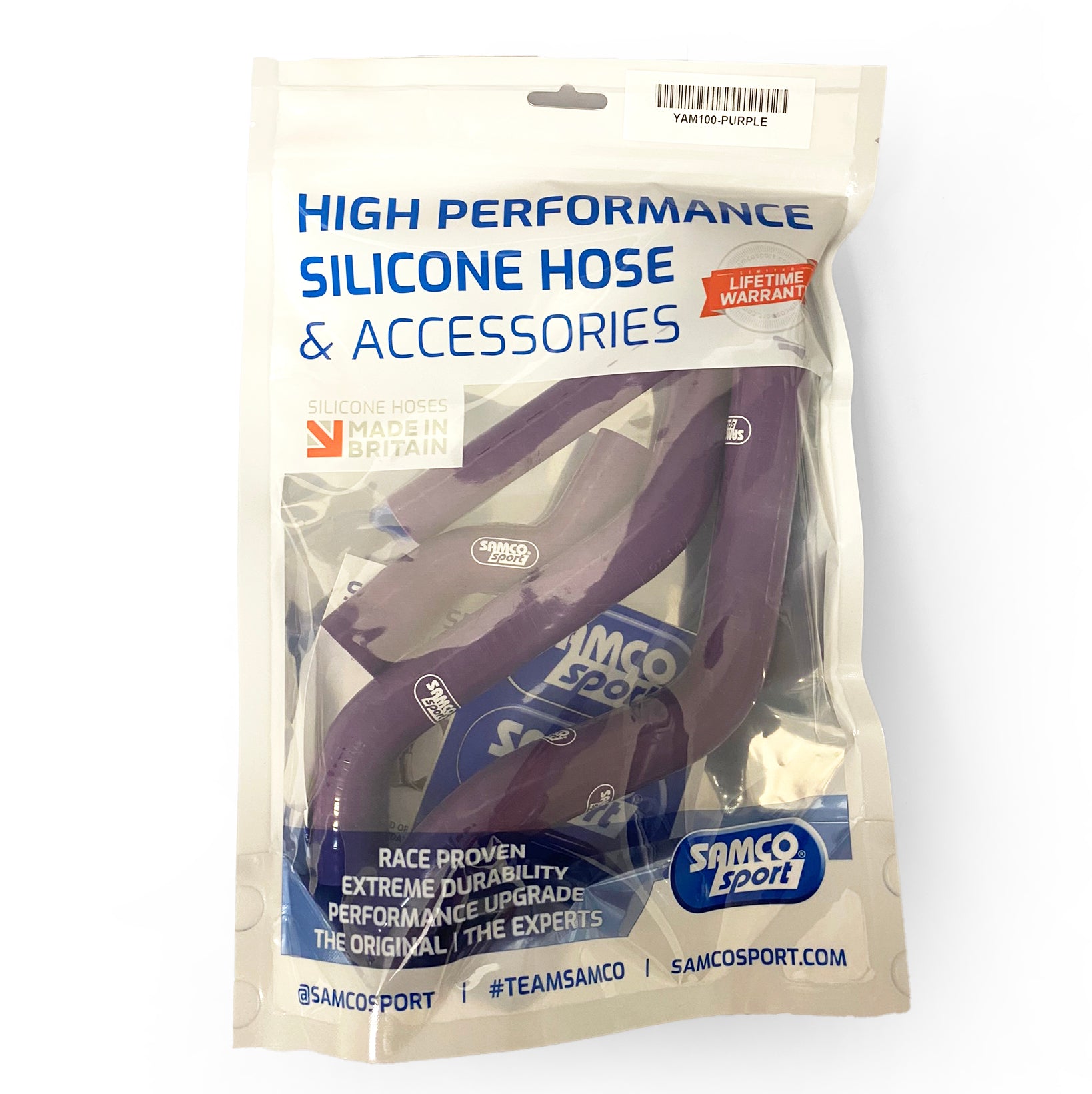 COOLANT HOSE 4 PIECE KIT PURPLE YAMAHA 250 YZF/WRF SAMCO SPORT YAM-100-PU