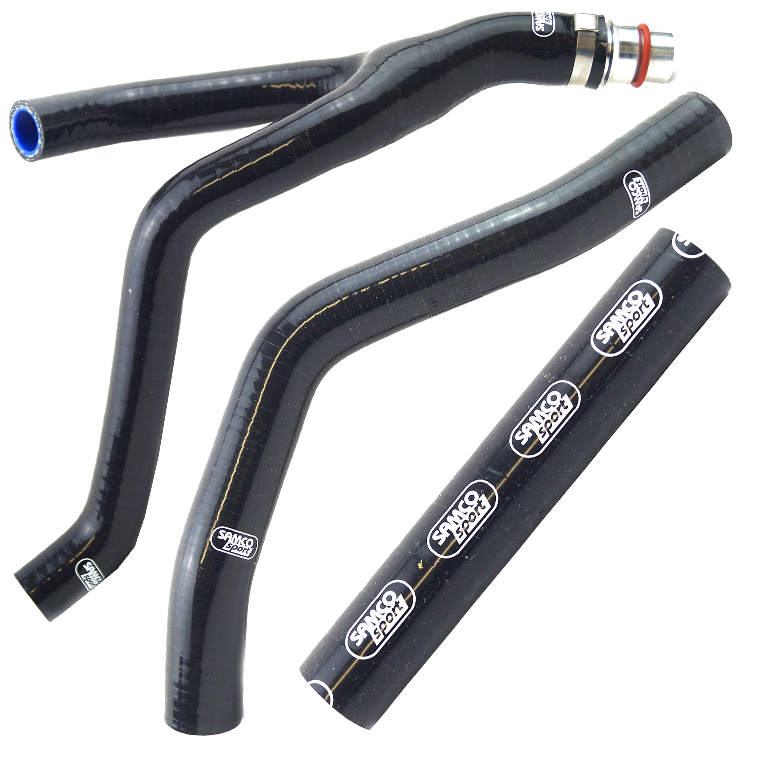 COOLANT HOSE 3 PIECE KIT BLACK YAMAHA 250 WR YZ F 'Y' RACE DESIGN SAMCO SPORT YAM-92-BK