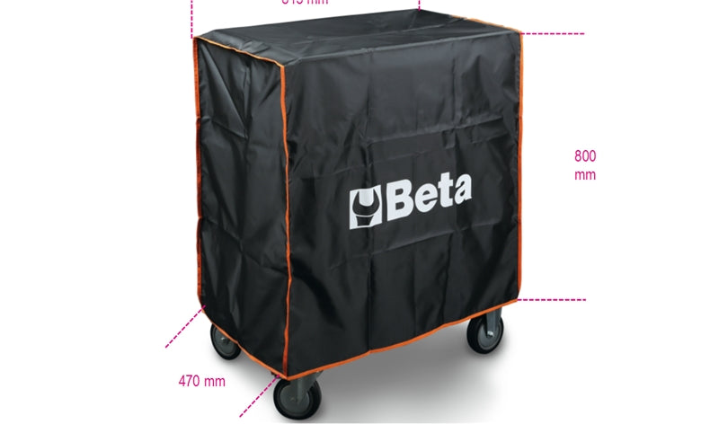 Nylon Cover for Mobile Roller Cabs C24S/SA C39 815x800x470mm - Beta Tools 2400-COVER RSC24