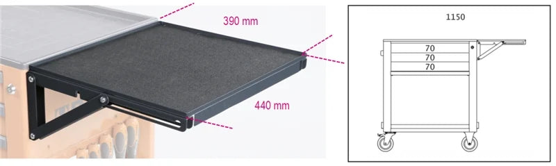 Folding Shelf for RSC24 RSC24A RSC51 390x440mm 20kg Capacity - Beta Tools 2400 RSC24/MP