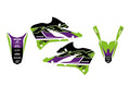 22-26 KX 85 KAWASAKI DREAM 5 GRAPHICS, BLACKBIRD 2426AB