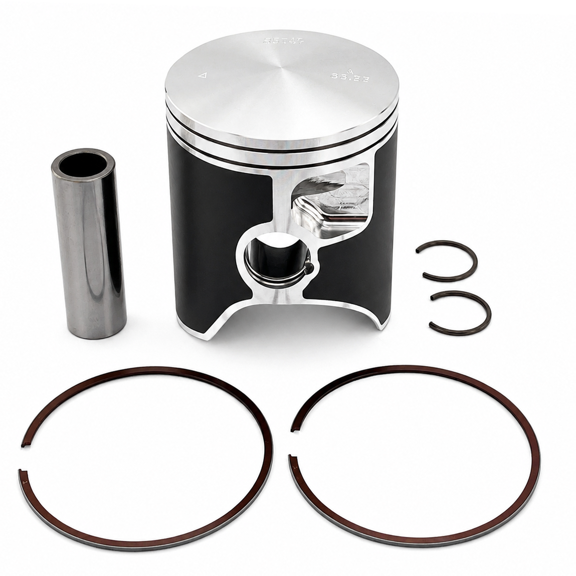 PISTON KIT VERTEX 66.40mm B TM RACING MX/EN/SM 250 FI 2019-26, VERTEX 24616B