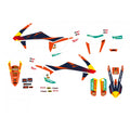 16-18 SX/SXF 17-19 EXC KTM FACTORY DECALS, NOT 250 2 STROKE 2016, BLACKBIRD 2541R23