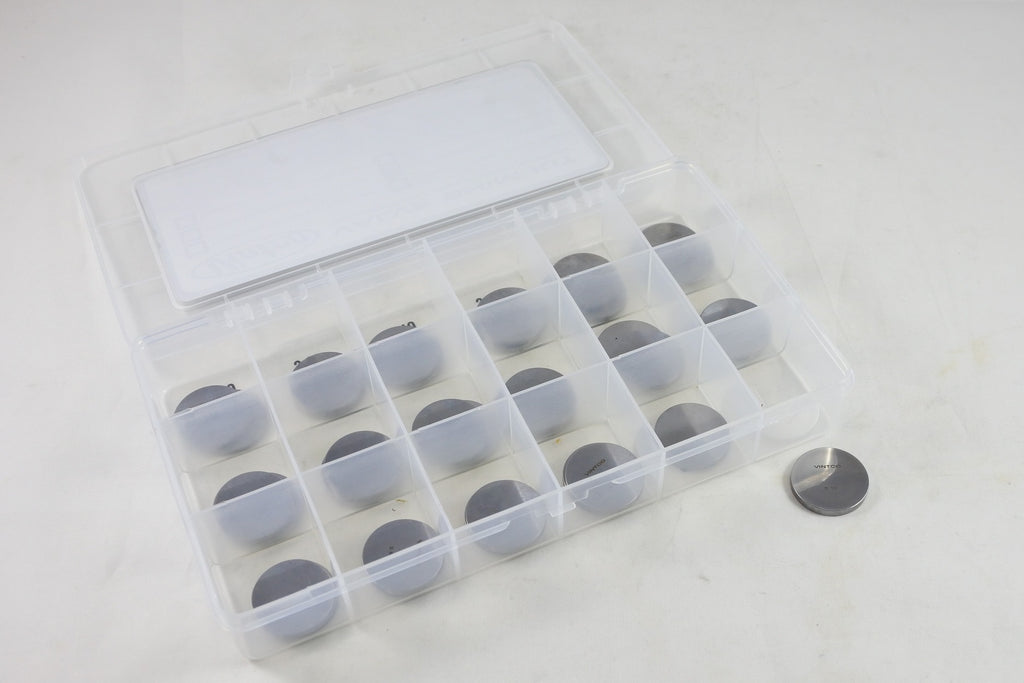 VALVE SHIM KIT 25mm 2PCS EACH SIZE 2.30-3.10mm 0.05mm INCREMENTS VINTCO 25SHIMKIT